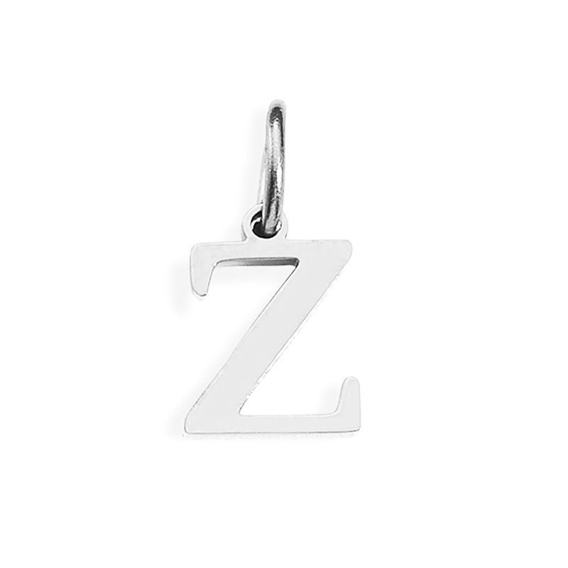 Fashion Z-stainless Steel Color Stainless Steel 26 Letters Diy Pendant