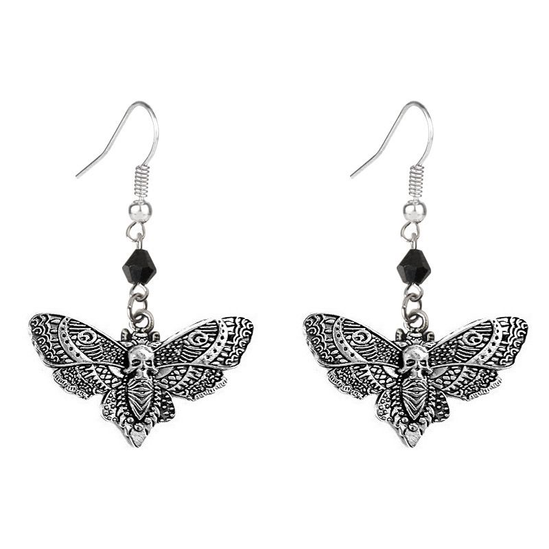 Fashion 13# Alloy Moth Earrings