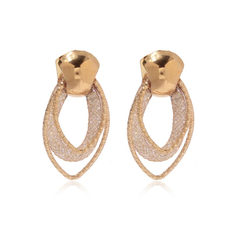 Fashion Gold Alloy Barbed Wire Drop Earrings