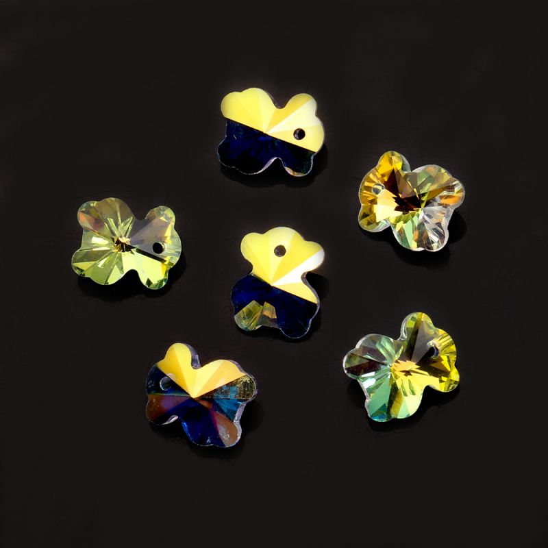 Fashion Rainbow Ab 20pcs Bear Crystal Diy Accessories