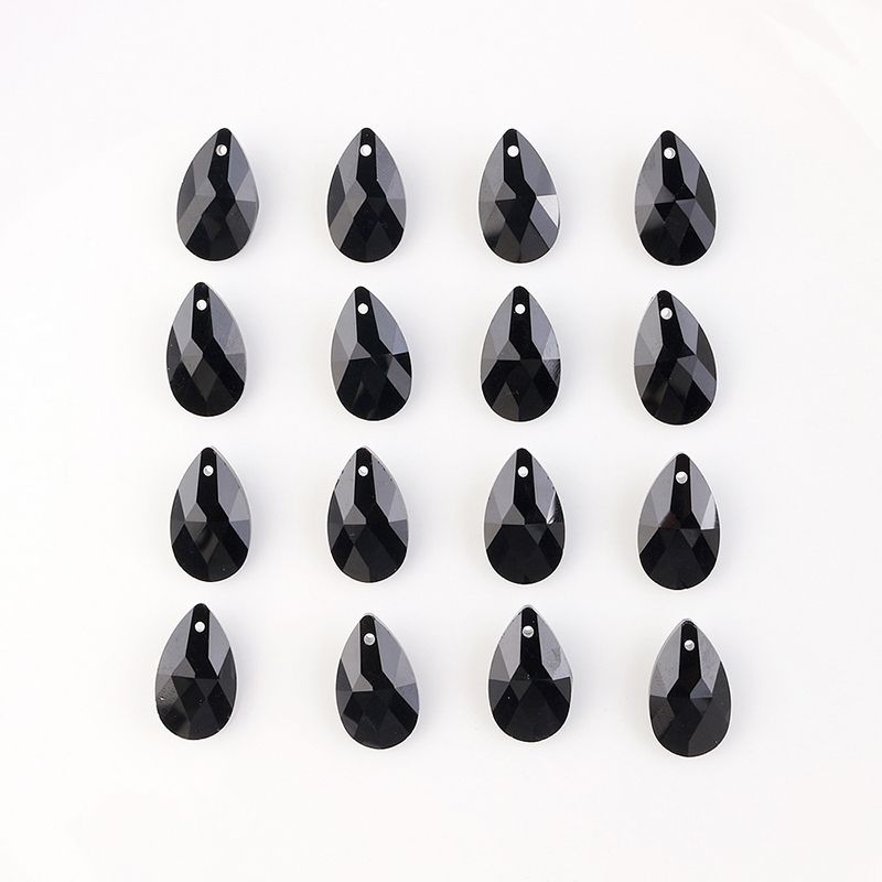 Fashion 20 Black Drop-shaped Crystal Diy Accessories