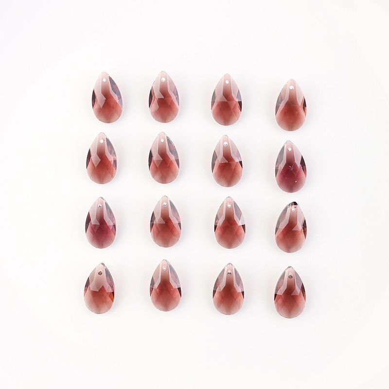 Fashion 20 Pieces Of Medium Purple Drop-shaped Crystal Diy Accessories