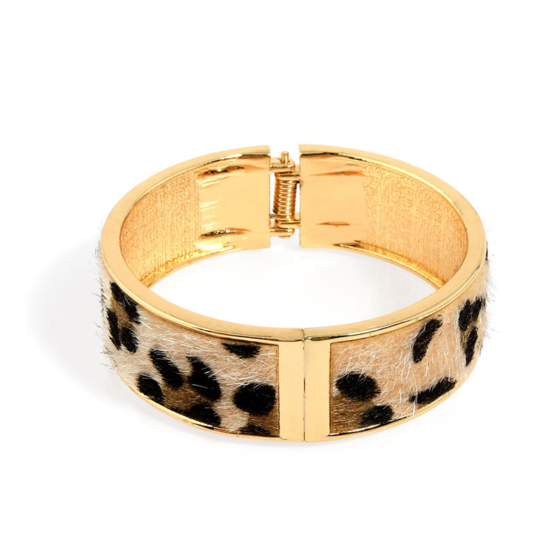 Fashion Gold Alloy Leopard Bracelet