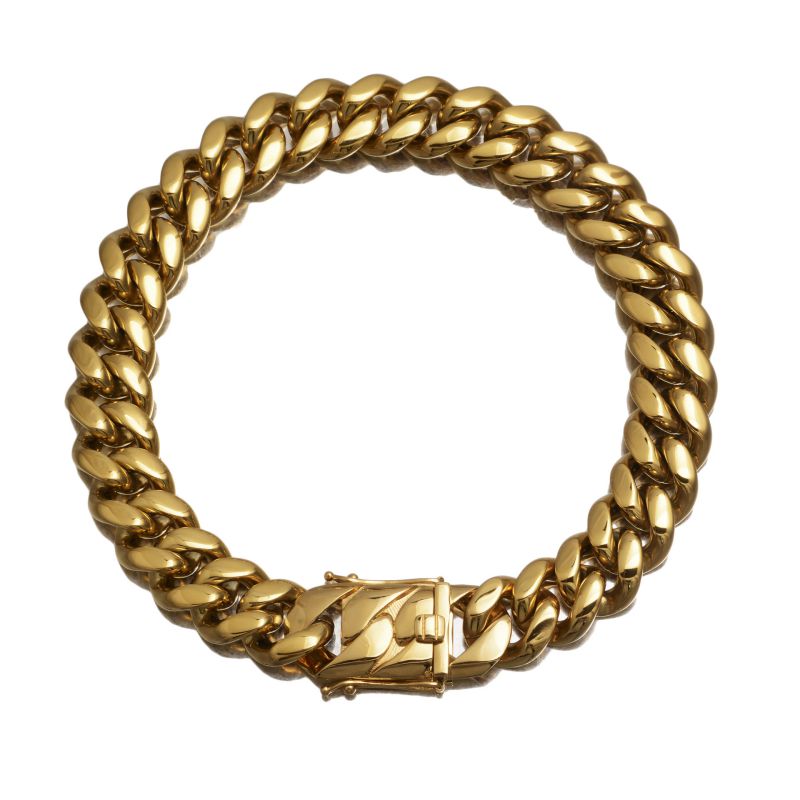 Fashion Bracelet 8.5 Inches Stainless Steel Geometric Chain Men's Bracelet
