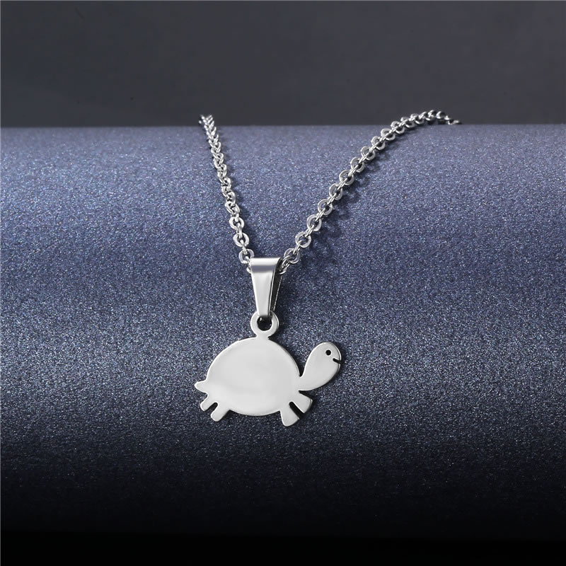 Fashion 26# Stainless Steel Turtle Necklace