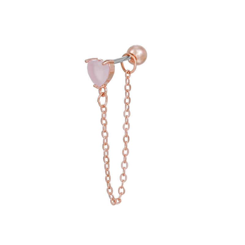 Fashion 29# Copper And Diamond Geometric Piercing Stud Earrings