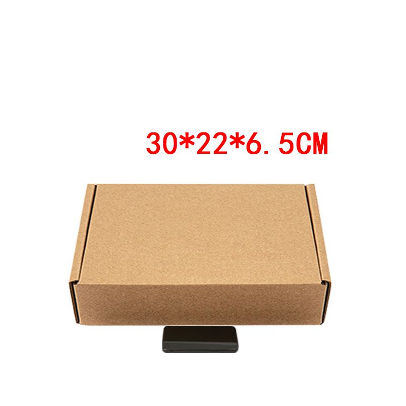 Fashion T13:30*22*6.5cm Three-layer High-quality E Pit Kraft Paper Square Packing Carton