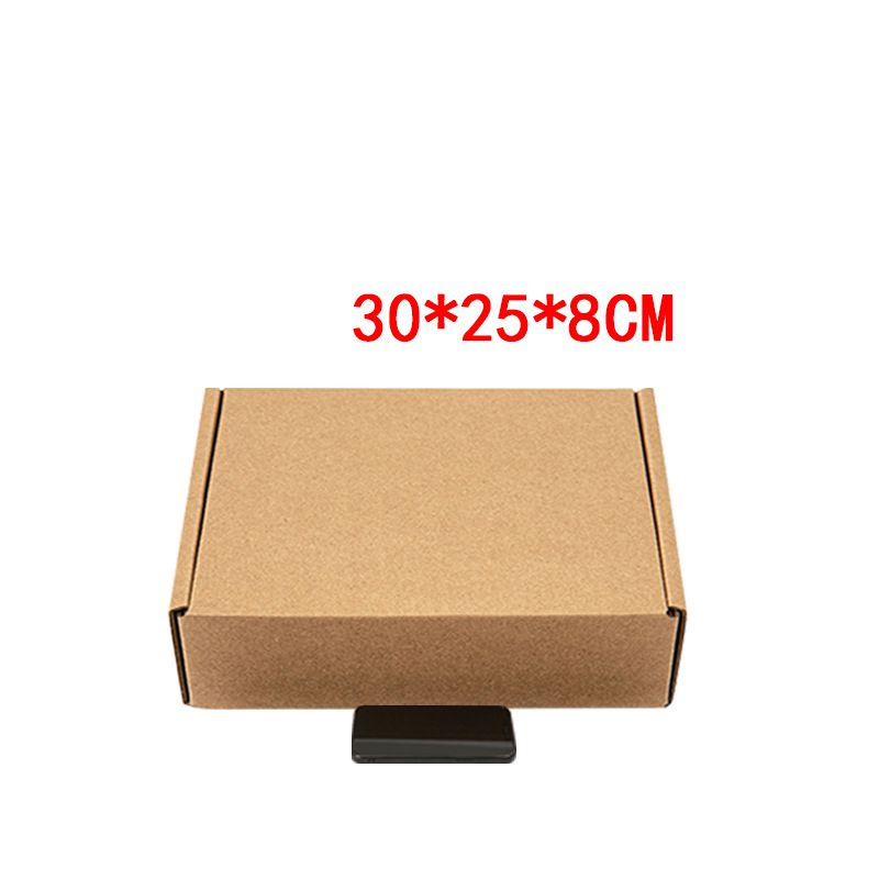 Fashion T10:30*25*8cm Three-layer High-quality E Pit Kraft Paper Square Packing Carton
