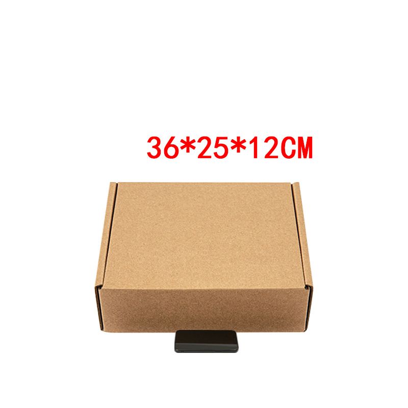 Fashion T7:36*25*12cm Three Layers Of Extra Hard B Pit Kraft Paper Square Packing Carton
