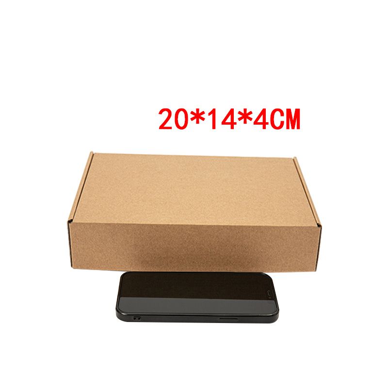 Fashion T2:20*14*4cm Three Layers Of Extra Hard B Pit Kraft Paper Square Packing Carton
