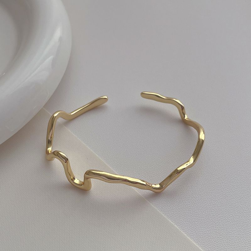 Fashion Gold Metal Irregular Men's Bracelet