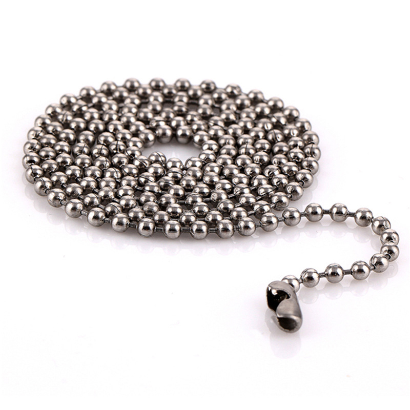 Fashion 2.4mm Thick And 80cm Long Stainless Steel Ball Chain Necklace