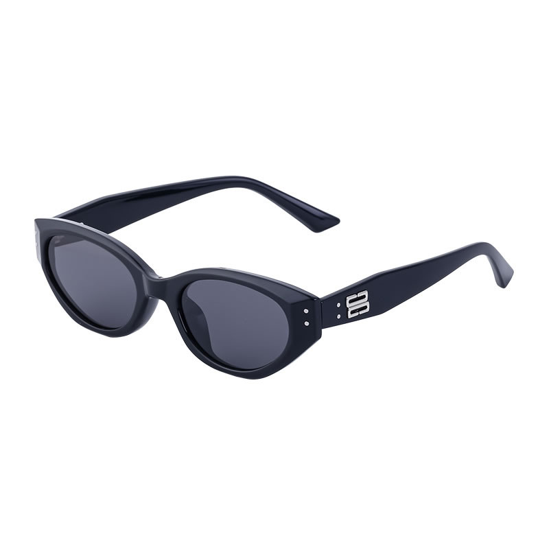 Fashion Black Tac Oval Sunglasses