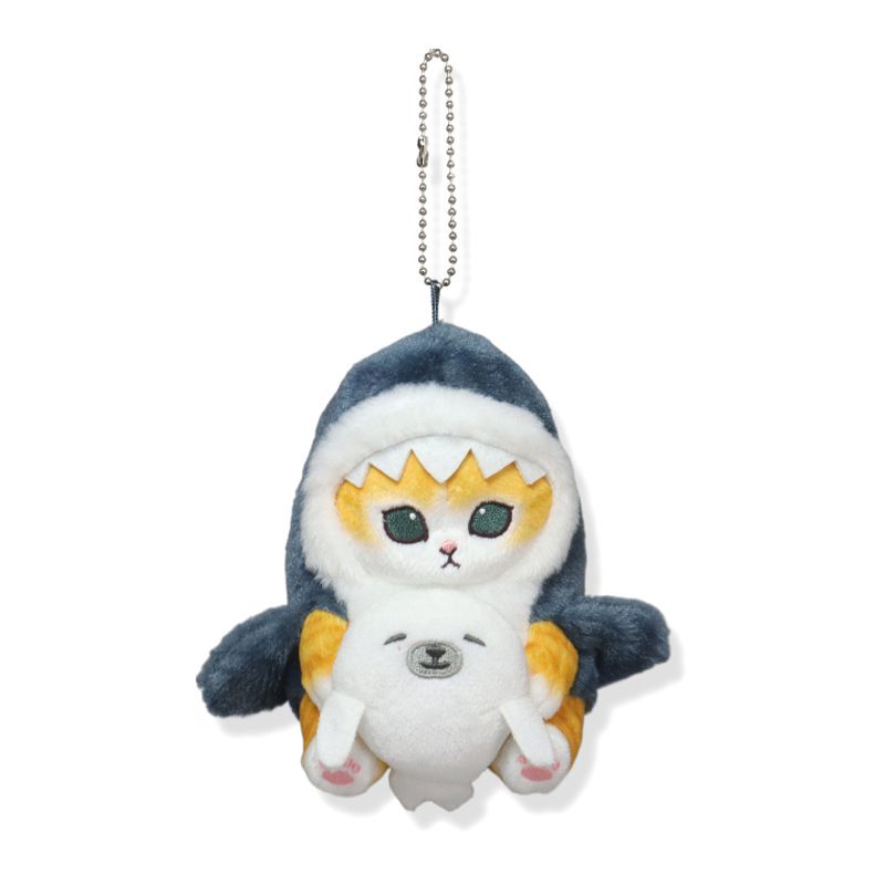 Fashion Shark Cat Pendant With Accessories (14cm) Cotton Plush Pendant Doll