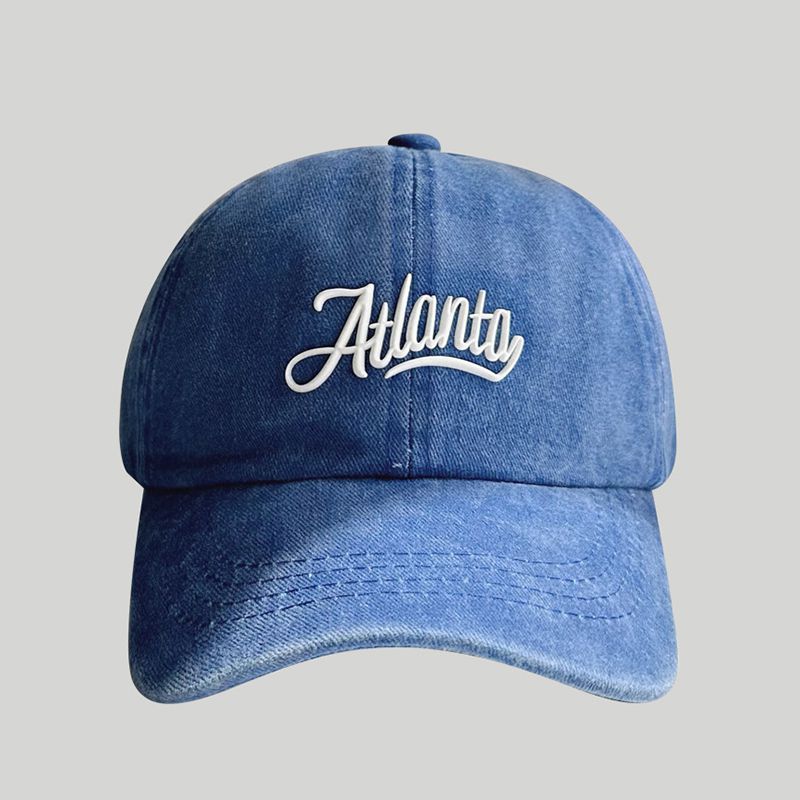 Fashion Blue Adult 55-59cm Letter Embroidered Baseball Cap