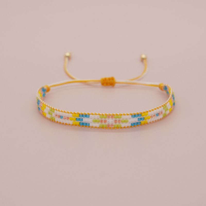 Fashion 4# Rice Beads Braided Bracelet