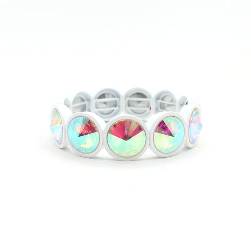 Fashion 8# Geometric Round Crystal Bracelet