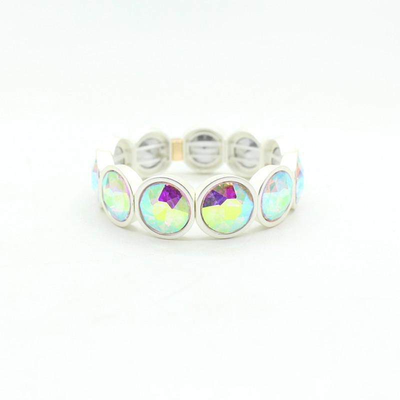 Fashion 19# Geometric Round Crystal Bracelet