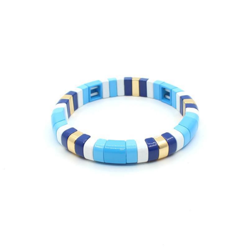 Fashion 4# Alloy Geometric Color Matching Bracelet