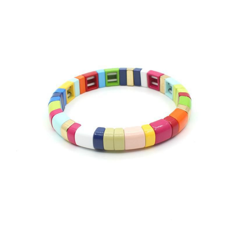 Fashion 5# Alloy Geometric Color Matching Bracelet
