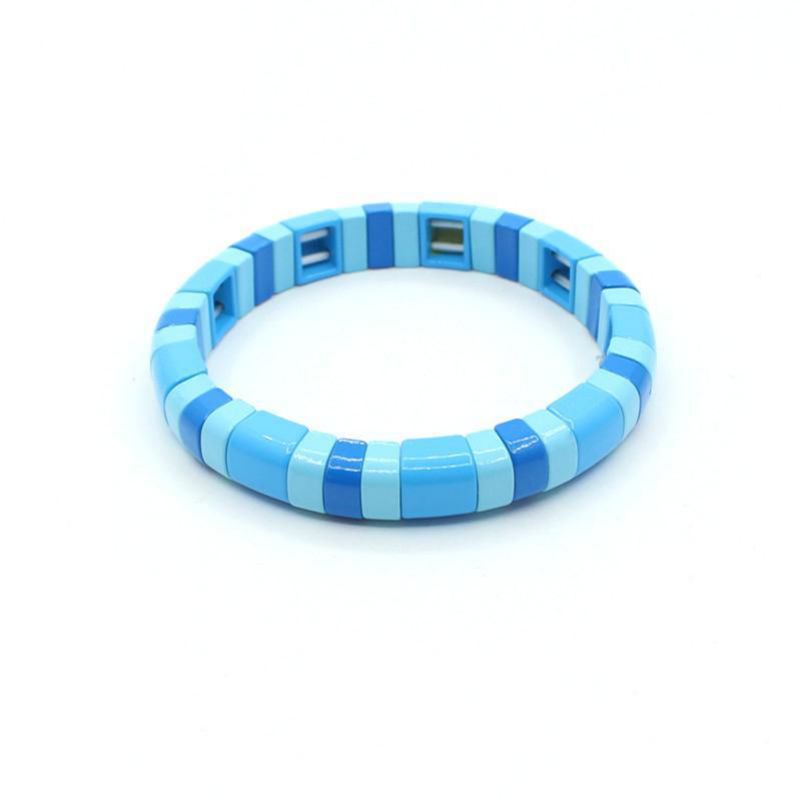 Fashion 17# Alloy Geometric Color Matching Bracelet
