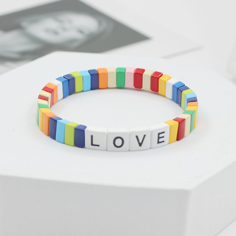 Fashion 1# Alloy Geometric Letter Bracelet
