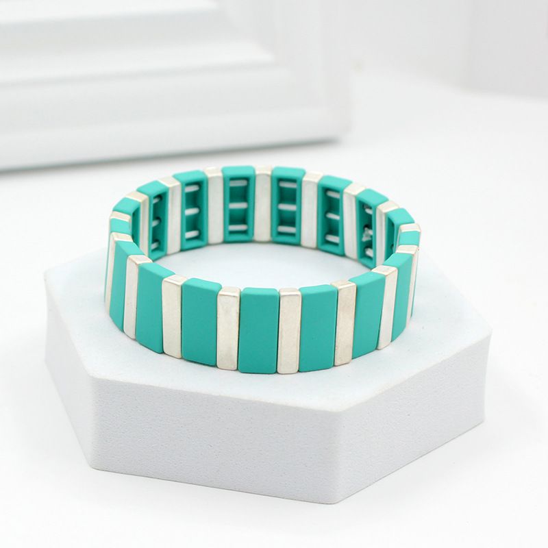 Fashion 5# Alloy Paint Geometric Bracelet