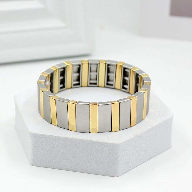 Fashion 7# Alloy Paint Geometric Bracelet