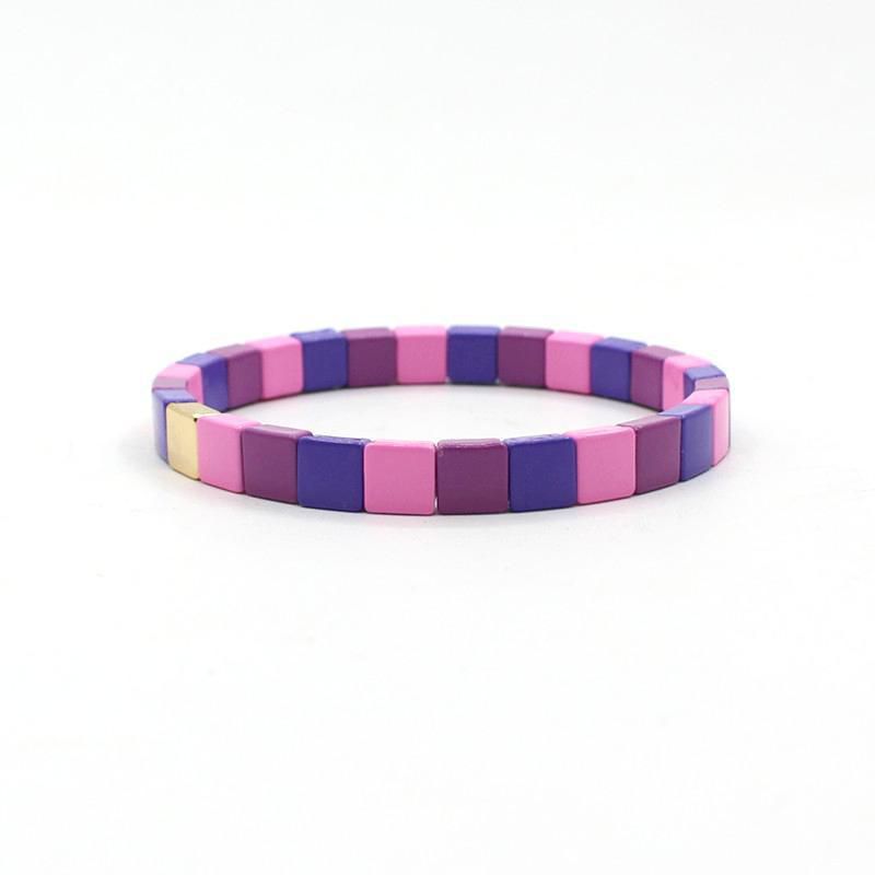 Fashion Color 11 Alloy Paint Geometric Bracelet