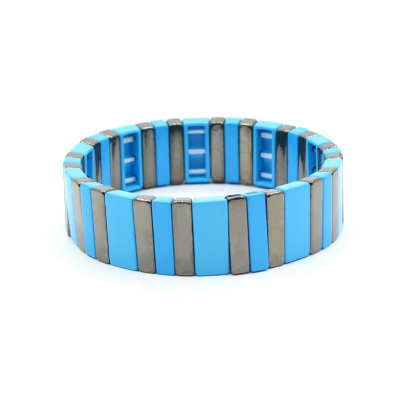 Fashion 5# Alloy Geometric Rectangular Bracelet