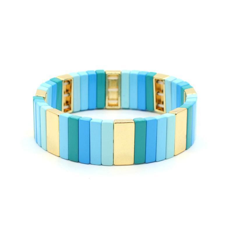Fashion 7# Alloy Geometric Rectangular Bracelet