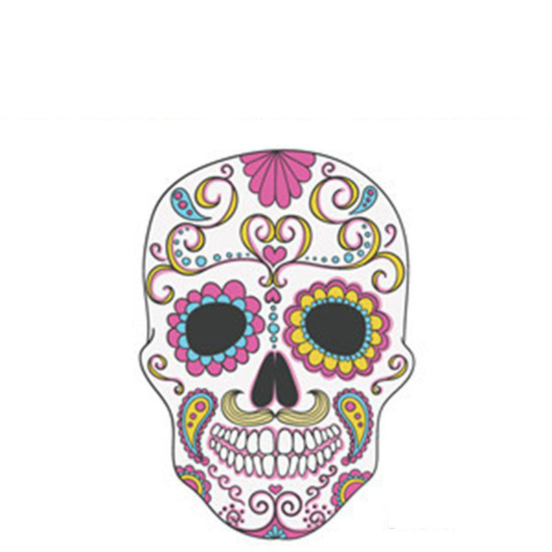 Fashion 1# Color Printed Skull Tattoo Face Sticker
