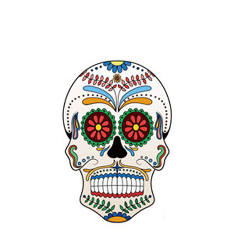 Fashion Twenty Four# Color Printed Skull Tattoo Face Sticker