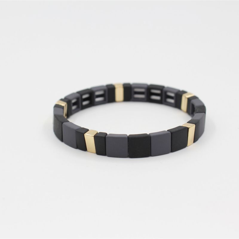 Fashion Square Alloy Geometric Square Beaded Bracelet