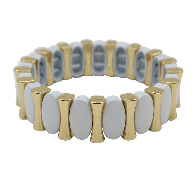Fashion Gold Alloy Geometric Beaded Bracelet