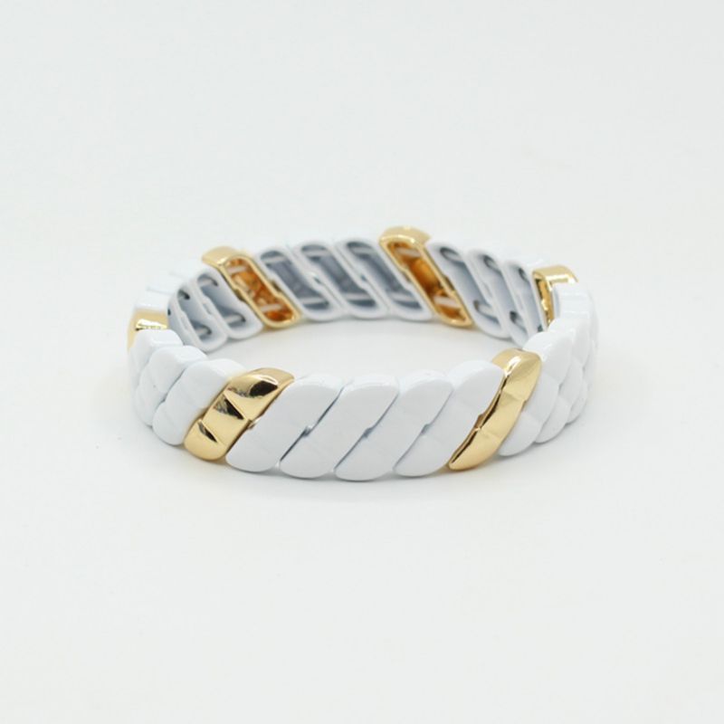 Fashion 26# Alloy Geometric Diamond Twist Bracelet