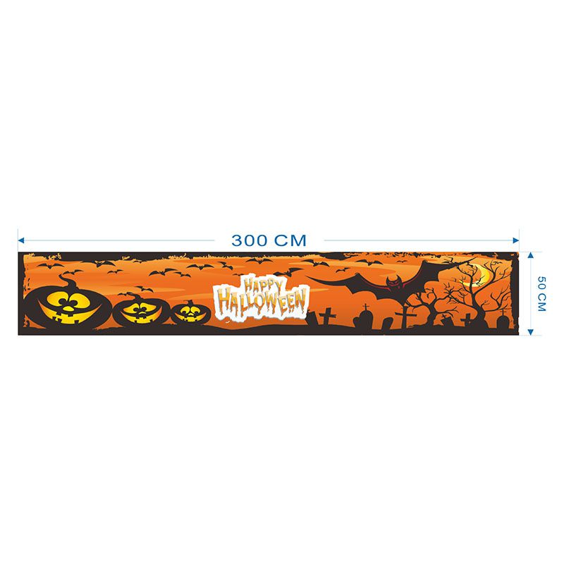 Fashion 40# Polyester Halloween Printed Banner Pull Flag