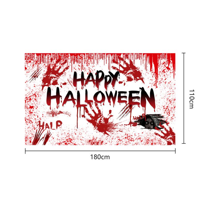 Fashion 15# Polyester Printed Background Fabric Hanging Flag