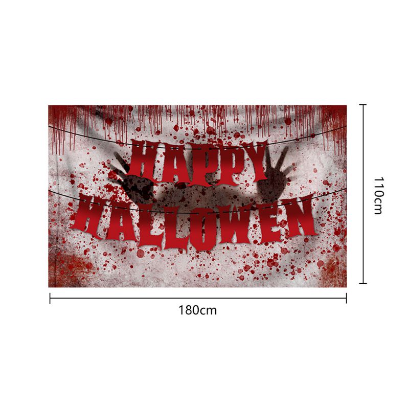 Fashion 17# Polyester Printed Background Fabric Hanging Flag