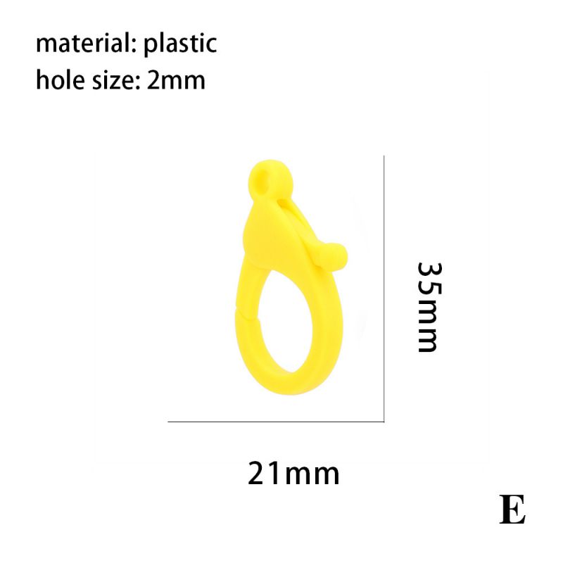 Fashion 5# Colorful Plastic Lobster Clasp Material  Plastic