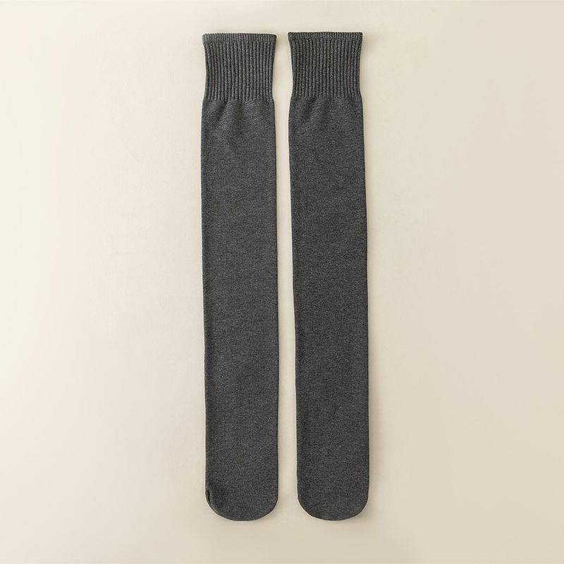 Fashion Dark Gray Wool Knitted Stockings