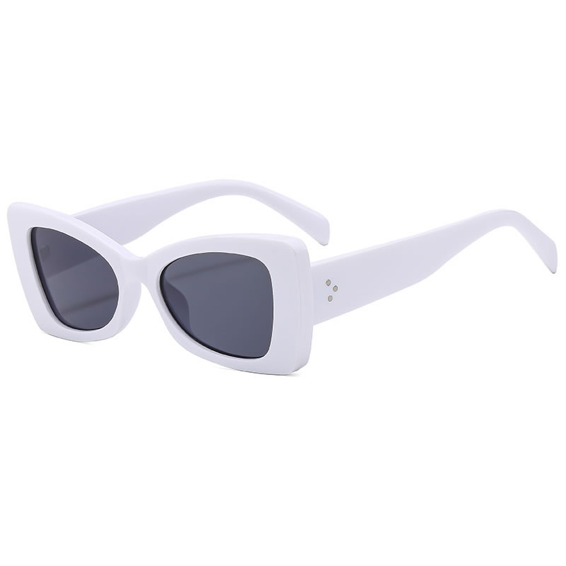 Fashion Really White Pc Large Frame Sunglasses