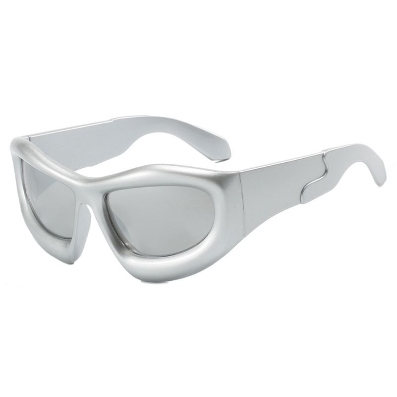 Fashion Silver Frame White Mercury Pc Large Frame Sunglasses