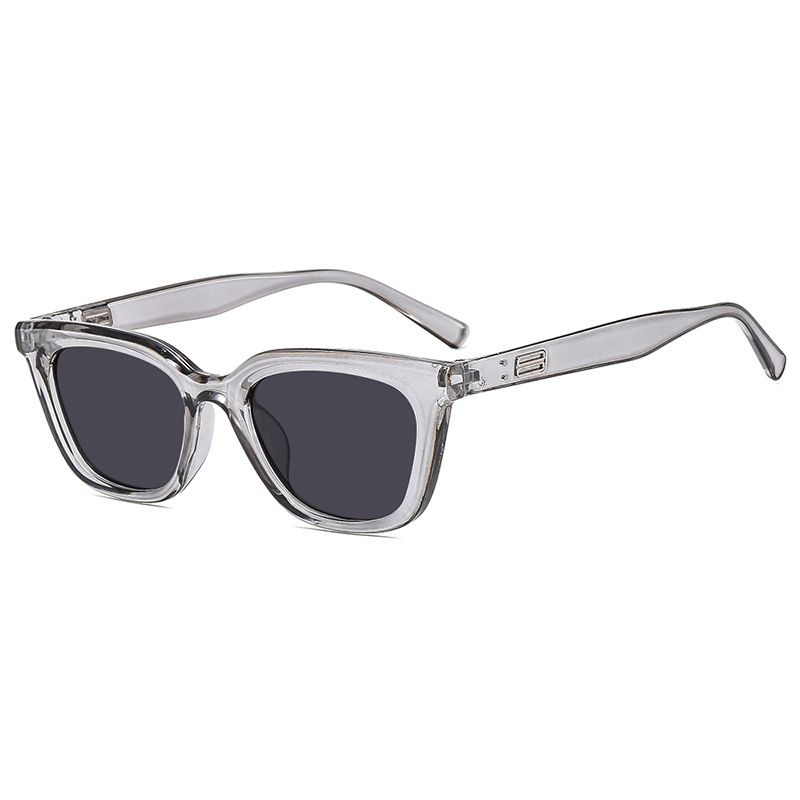 Fashion Transparent Gray Film Cat Eye Small Frame Sunglasses