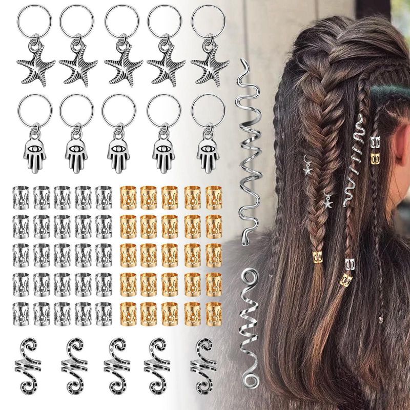 Fashion As Shown In Figure 67 A Set Of 10# Geometric Palm Starfish Snake Braided Hair Button Set