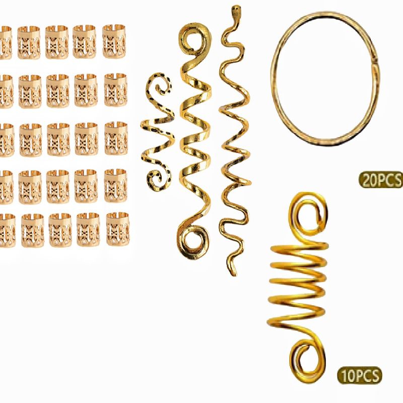 Fashion As Shown In The Picture Gold 58 Pieces 13# Geometric Snake Braided Hair Button Set