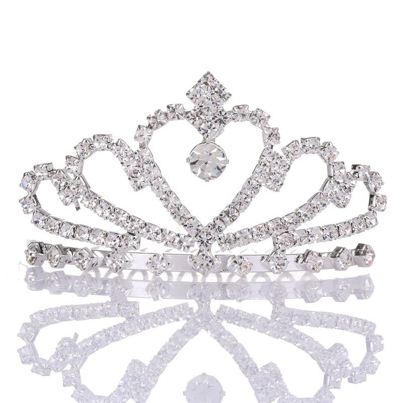 Fashion Silver I6404 Geometric Diamond Crown