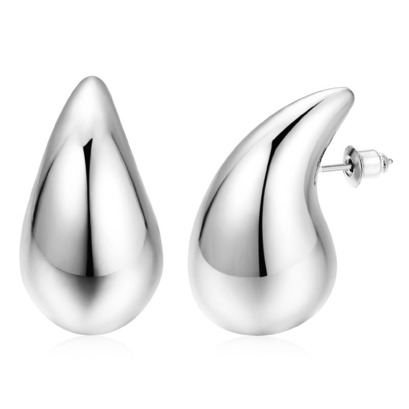 Fashion Trumpet Length 2.3cm Metal Drop Earrings