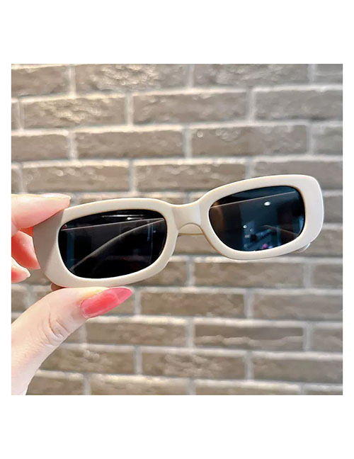 Fashion Gray [single Pack] Small Resin Square Sunglasses