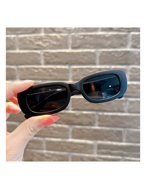 Fashion Black [single Pack] Small Resin Square Sunglasses